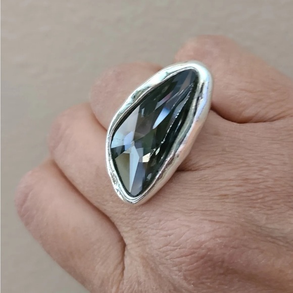 NOCTURNA - Bohemian Ring - Smoke gray crystal - Picture 10 of 15